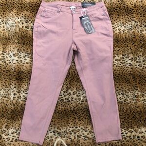Avenue Women's Pink Skinny Jeans
